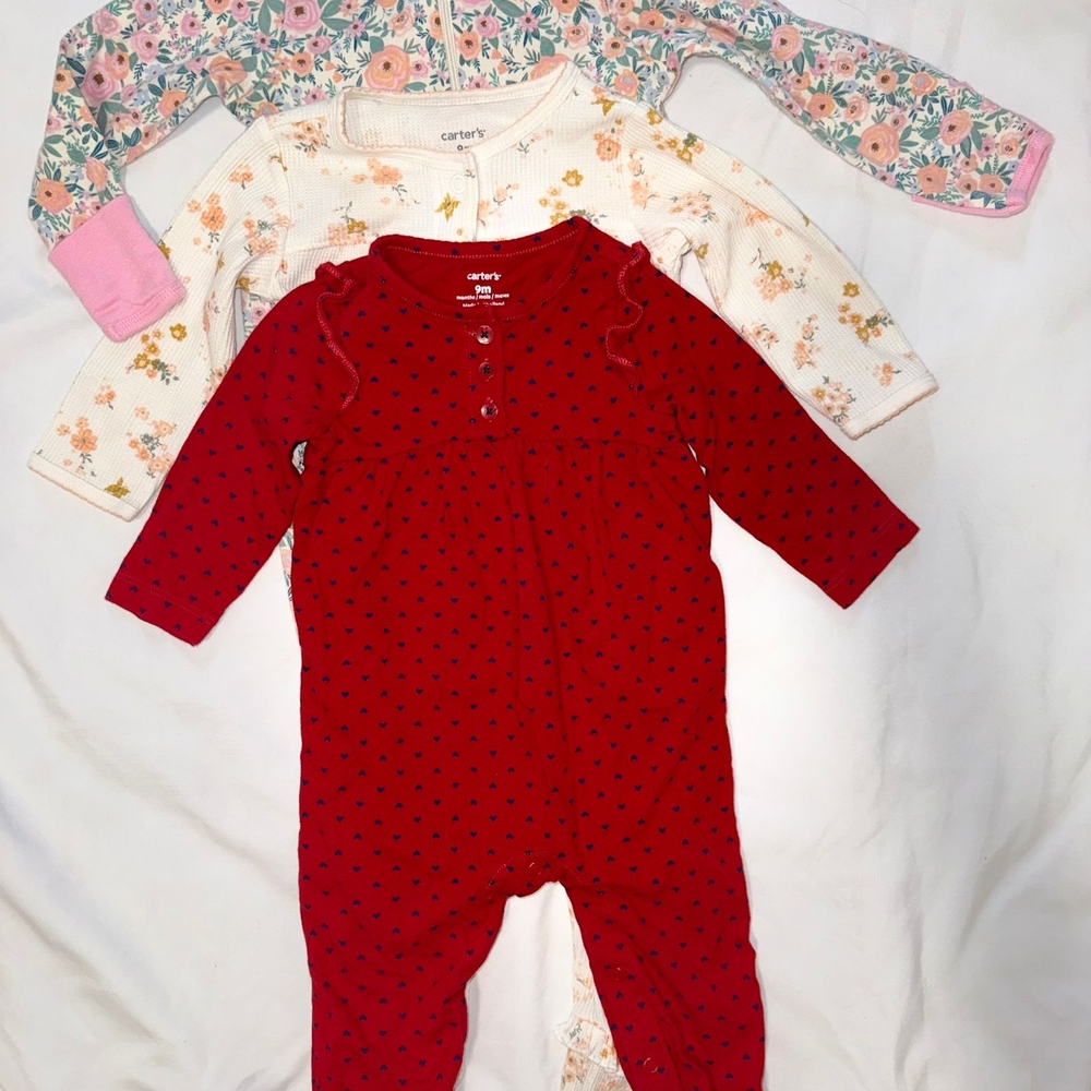 BUNDLE 3 sleepwear girls size 9 M excellent conditions